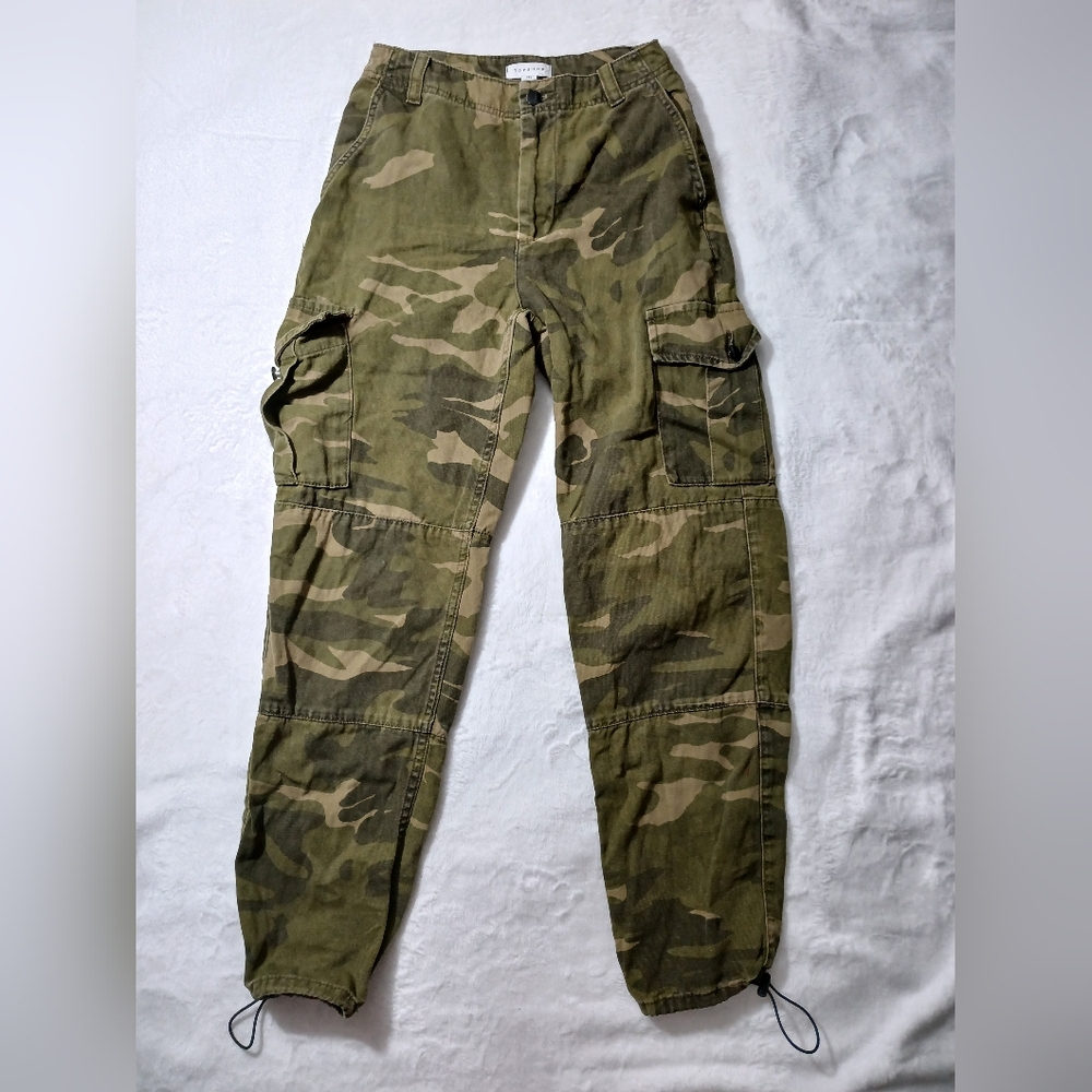Topshop Camouflage Cargo Pants